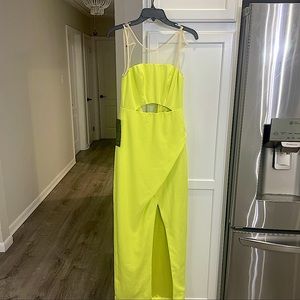 Neon green/yellow dress